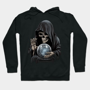 Gothic Grim Reaper Crystal Ball Hoodie